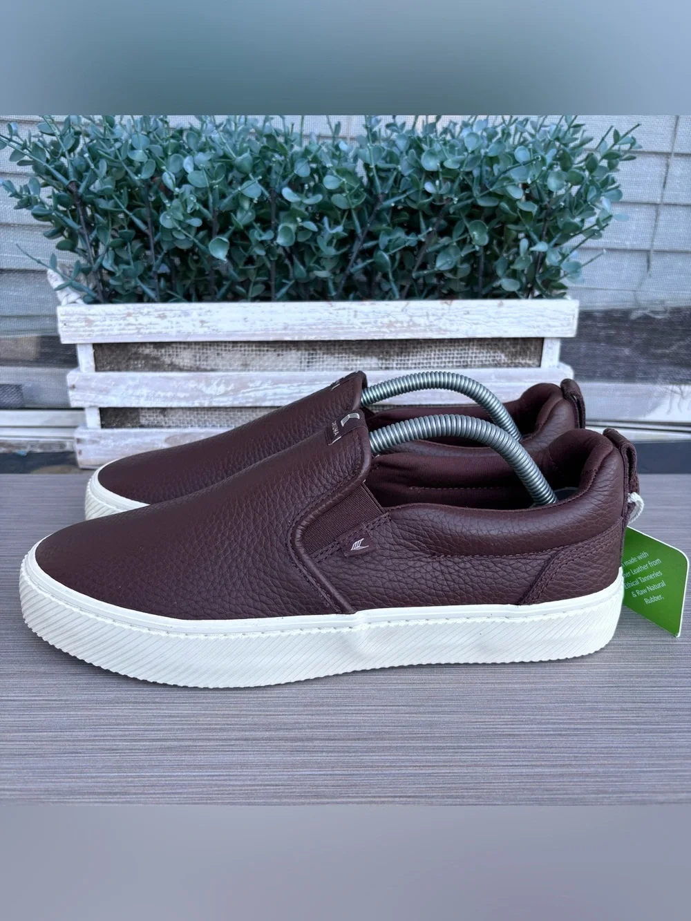 CARIUMA Brown Premium Leather Slip-On